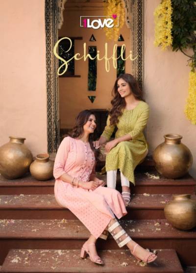Schiffli By S4U Beautiful Attractive Cotton Summer Wear Kurti Collection
